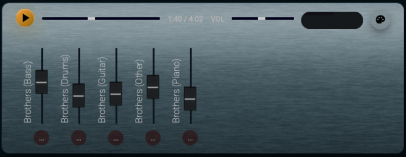 AudioBin Mixer Interface